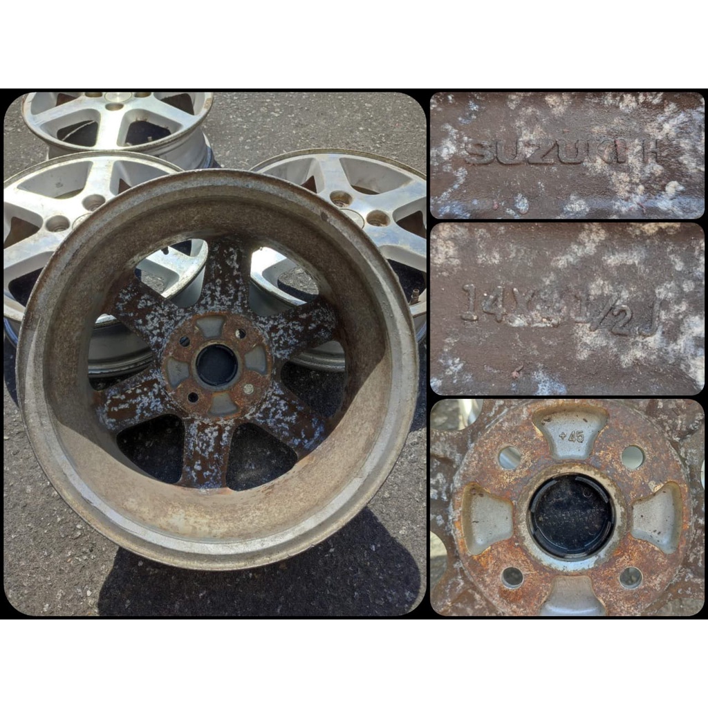 Suzuki H Sport Rim 14 INCH 4H PCD100 4.5JJ Offset +45 Can For Perodua Axia Kelisa Kenari Viva | Shopee Malaysia Suzuki H Sport Rim 14 INCH 4H PCD100 4.5JJ Offset +45 Can For Perodua Axia Kelisa Kenari Viva | Shopee Malaysia