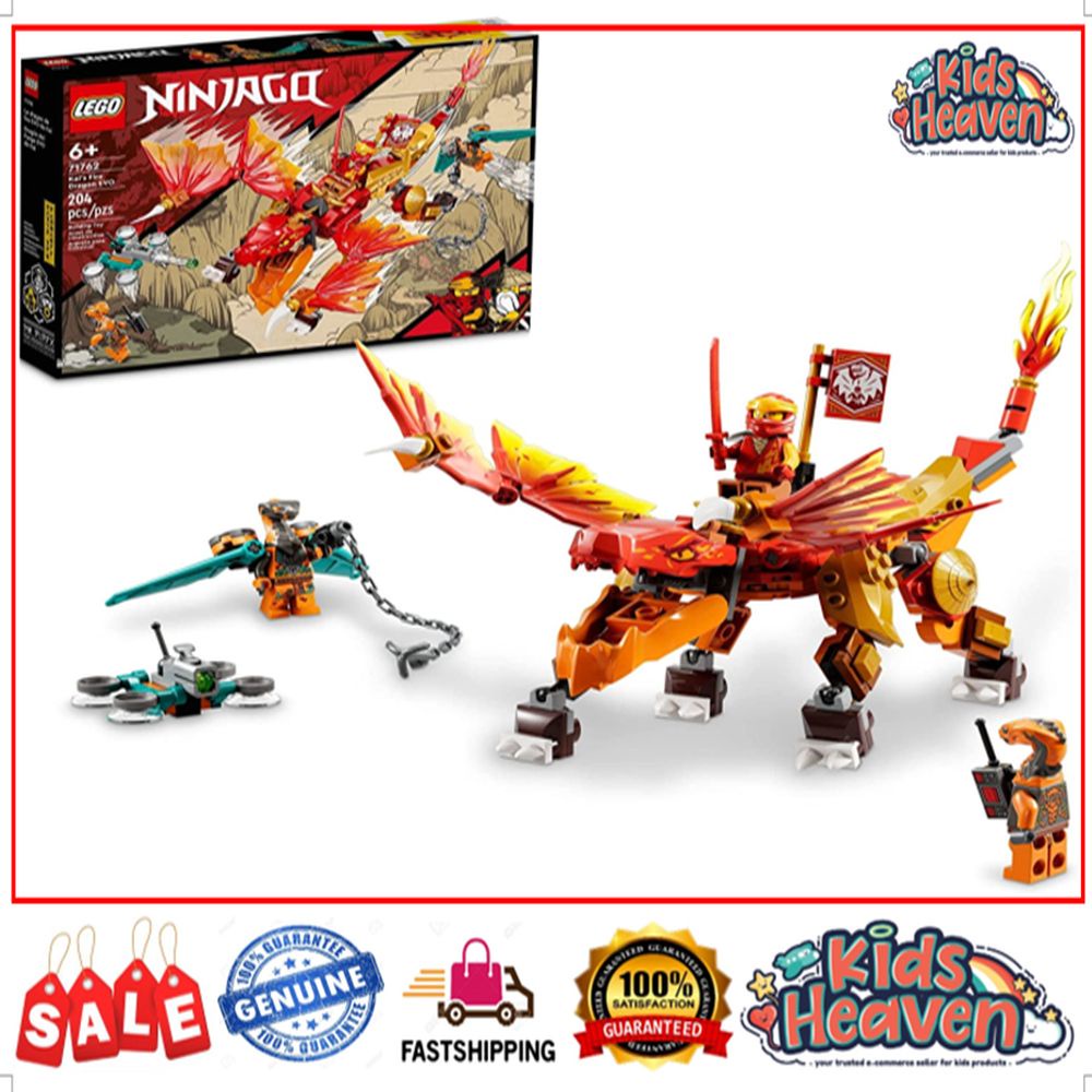 LEGO 71762 NINJAGO Kai’s Fire Dragon EVO (100.0% Original) | Shopee ...