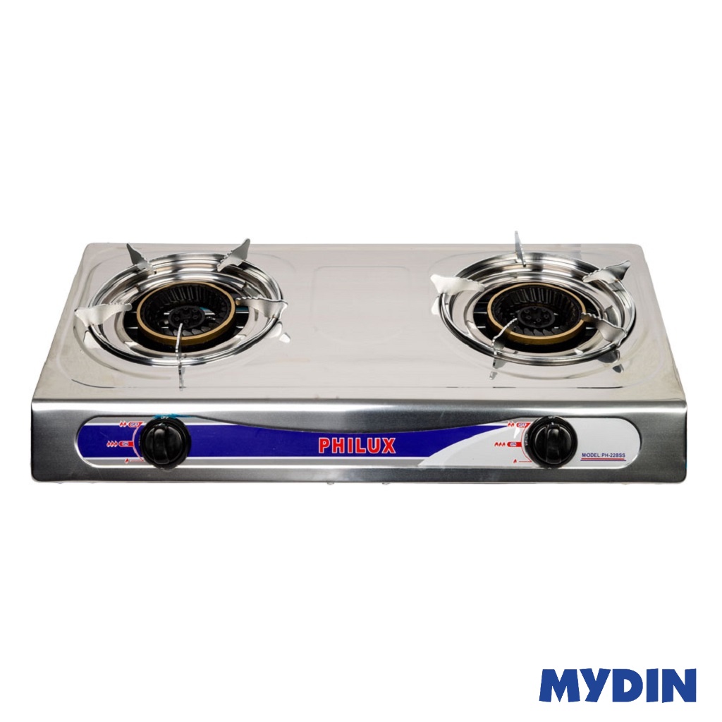 Philux Gas Stove Double Burner PH228SS Shopee Malaysia