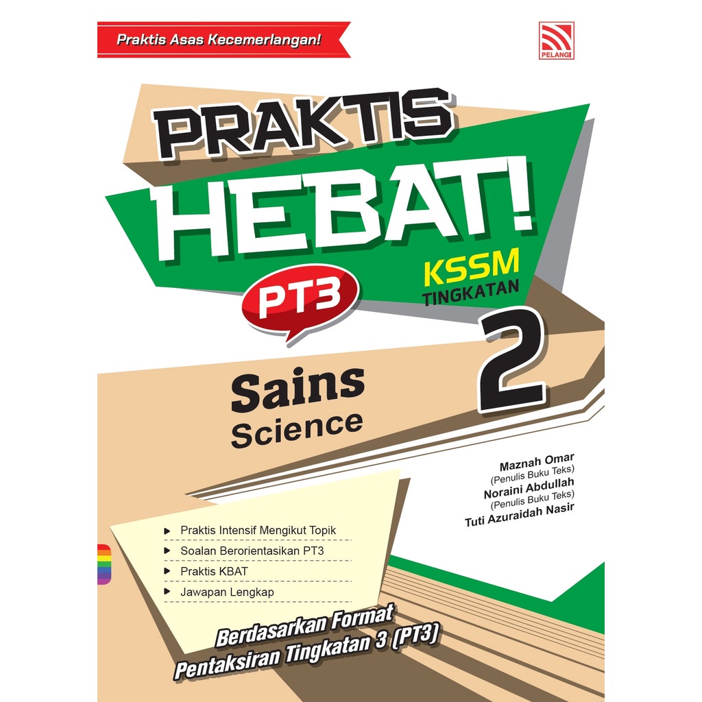 Pelangi 2022: Latihan Praktis Hebat Sains / Science Dwibahasa Tingkatan ...