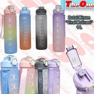 1 Liter Motivational Viral Drinking Water Bottle - Viral Drinking