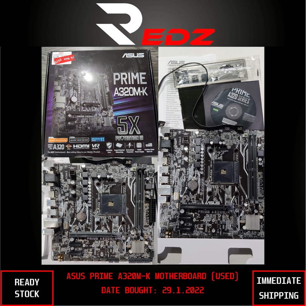 (READY STOCK) CHEAP USED BUDGET PC PART, 8GB RAM, MOTHERBOARD A-320M-K ...