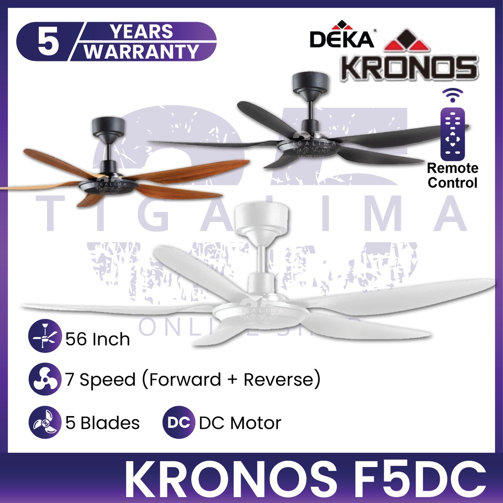 DEKA KRONOS F5DC 56Inch 5 Blades 7 Speed Forward+Reverse With DC Motor