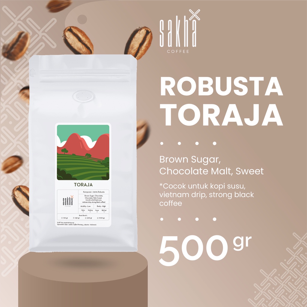 Fine Robusta Powdered Coffee Beans Sapan Toraja Sulawesi Espresso ...