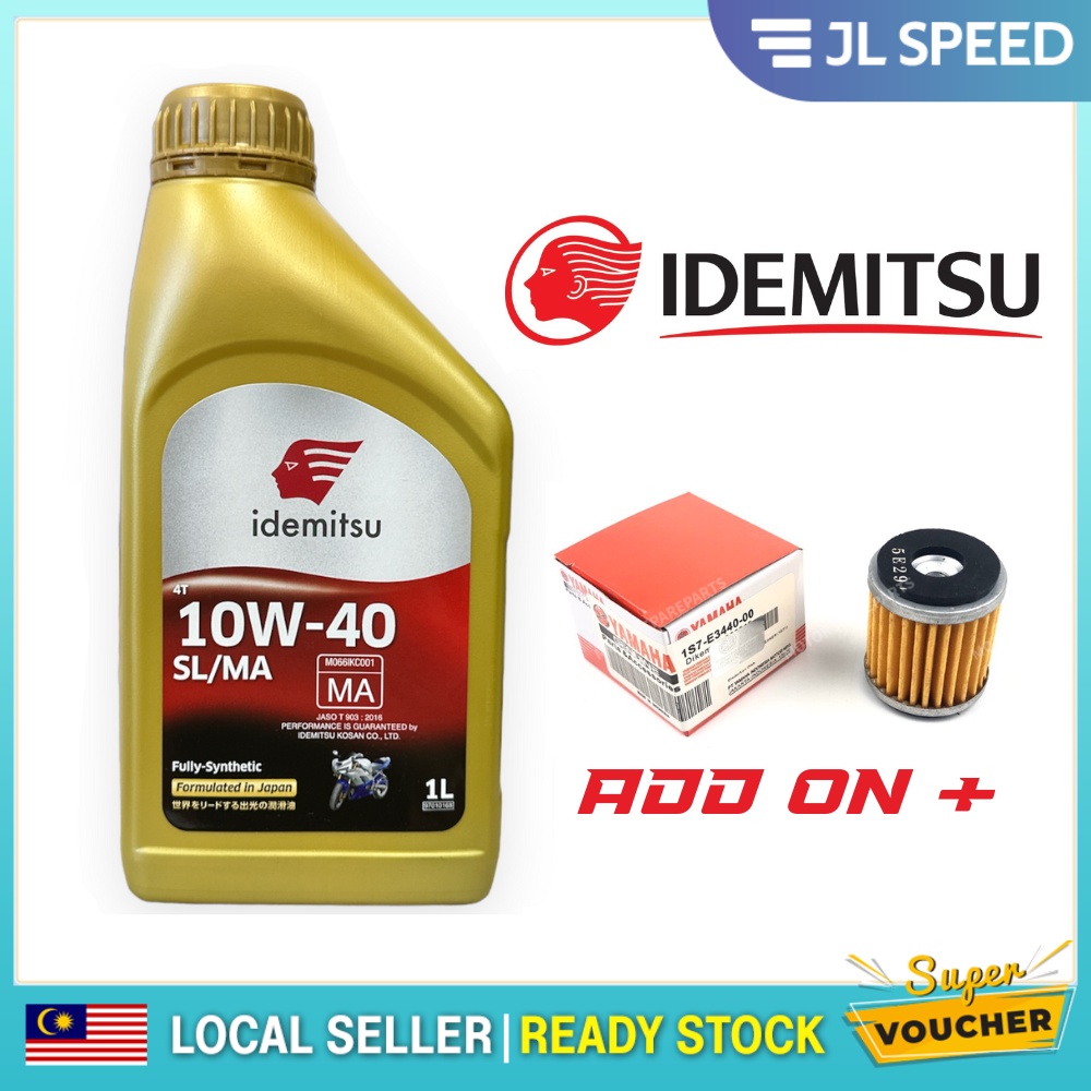 IDEMITSU 4T 10W-40 10W 40 SL / MA SEMI FULLY SYNTHETIC MOTOR EGNINE OIL ...