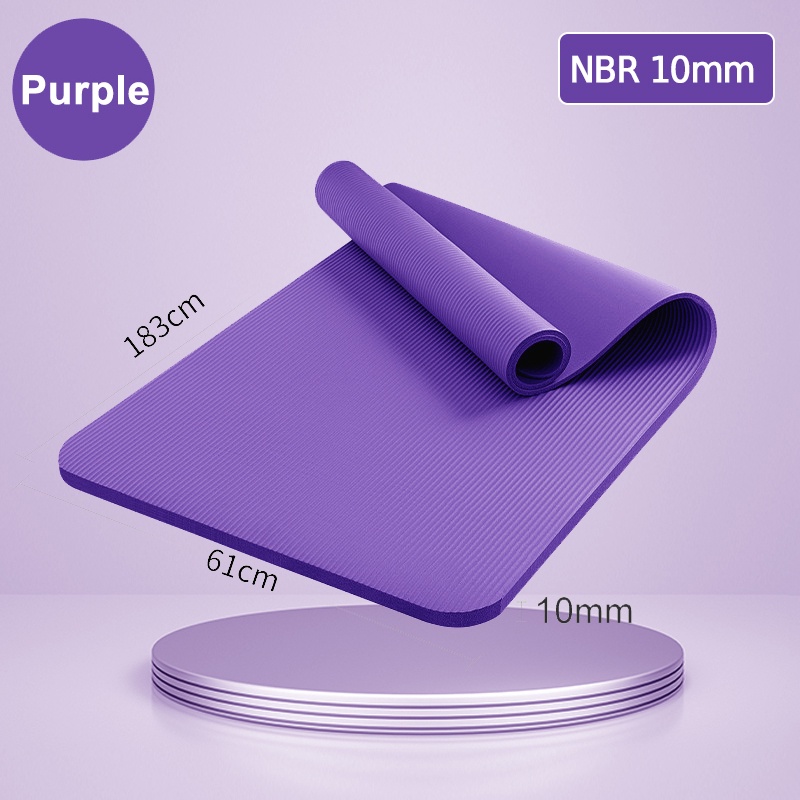 【No.1 Best selling】 NBR/TPE Yoga Mat 10/15MM Soft High Density EXTRA