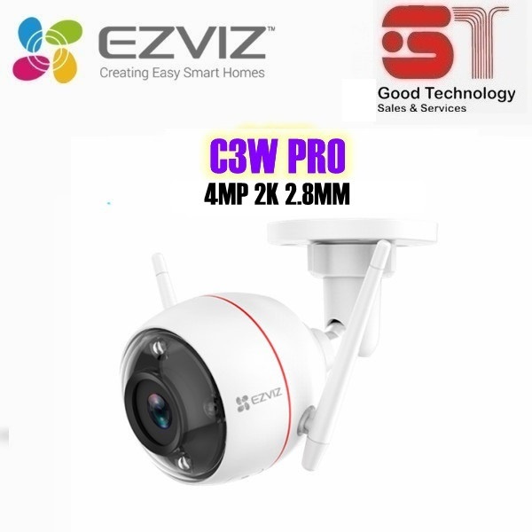 EZVIZ C3W Pro 2K (4MP)1440P Color Night Vision Wireless Outdoor IP67 ...
