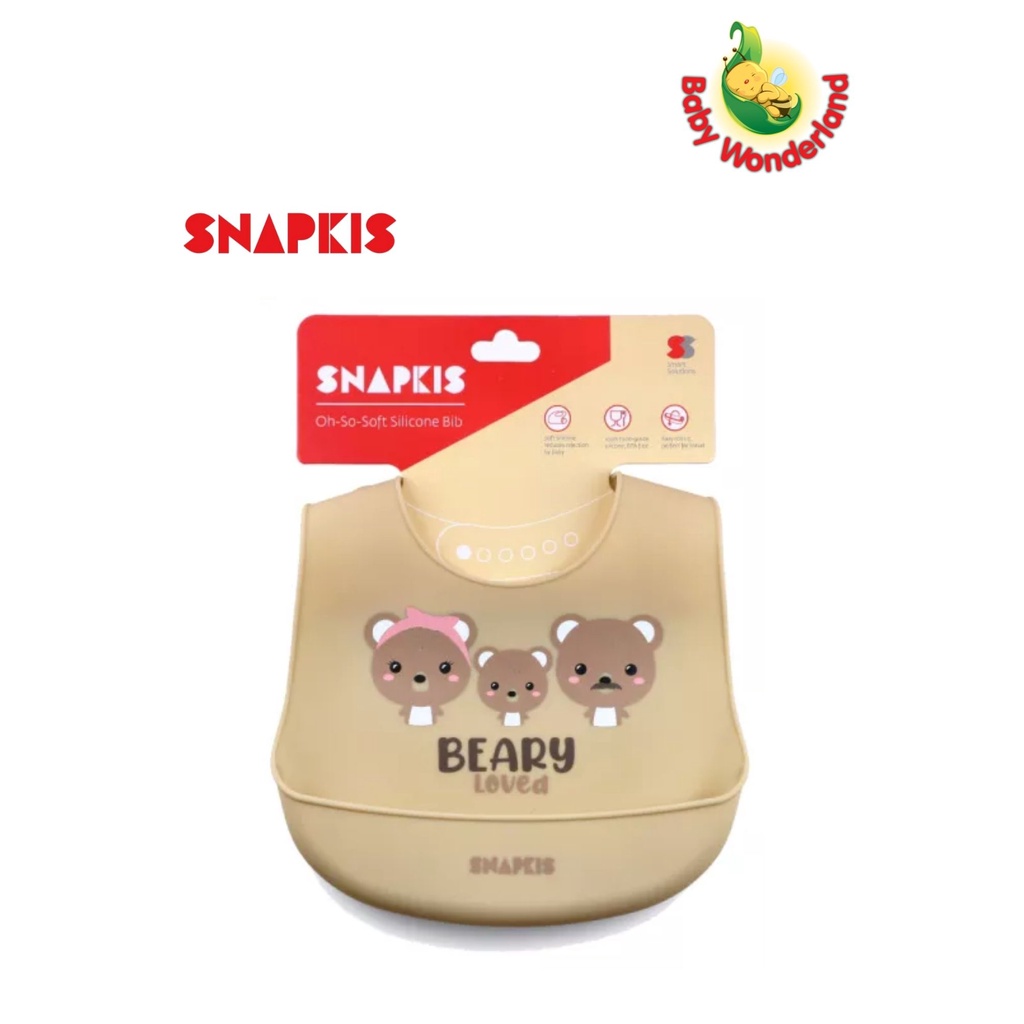 Snapkis Oh-So-Soft Silicone Bibs | Shopee Malaysia