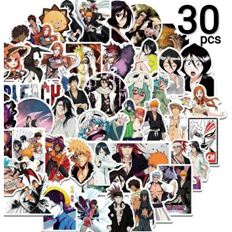 Bleach Anime sticker pack 30pcs Rukia Kuchiki Ichigo Kurosaki Stickers ...