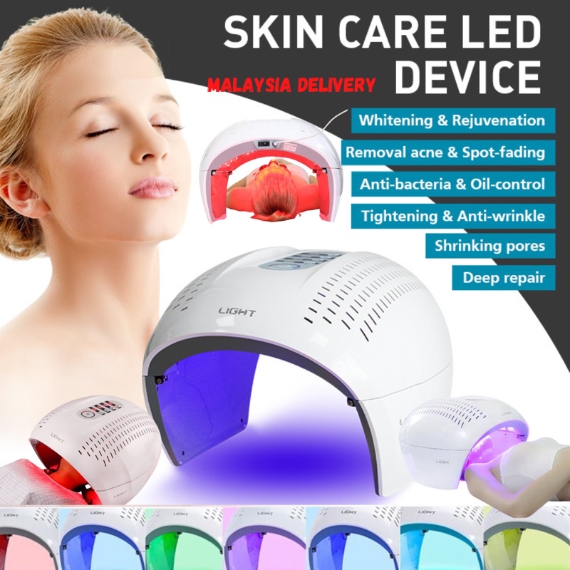 7 Color LED Light Photon Therapy PDT Beauty Machine Salon Spa Neck