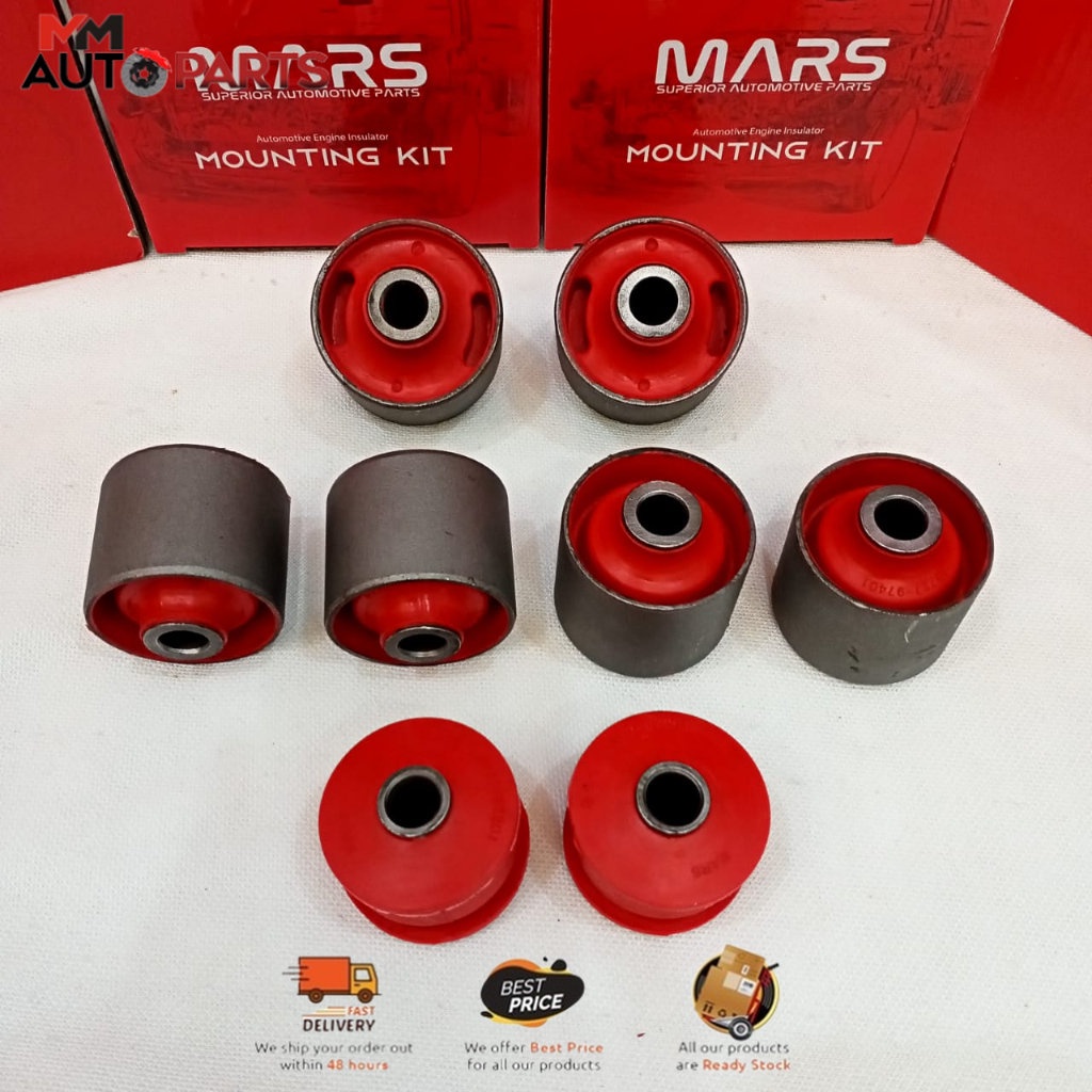 Mars Item Rear Set For Perodua Kenari Kelisa Trailing Arm Bush Red Shopee Malaysia