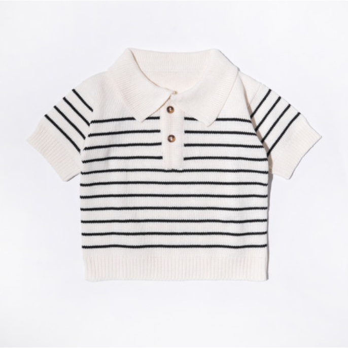 River Collar Neck Polo Knit Baby And Children Shopee Malaysia