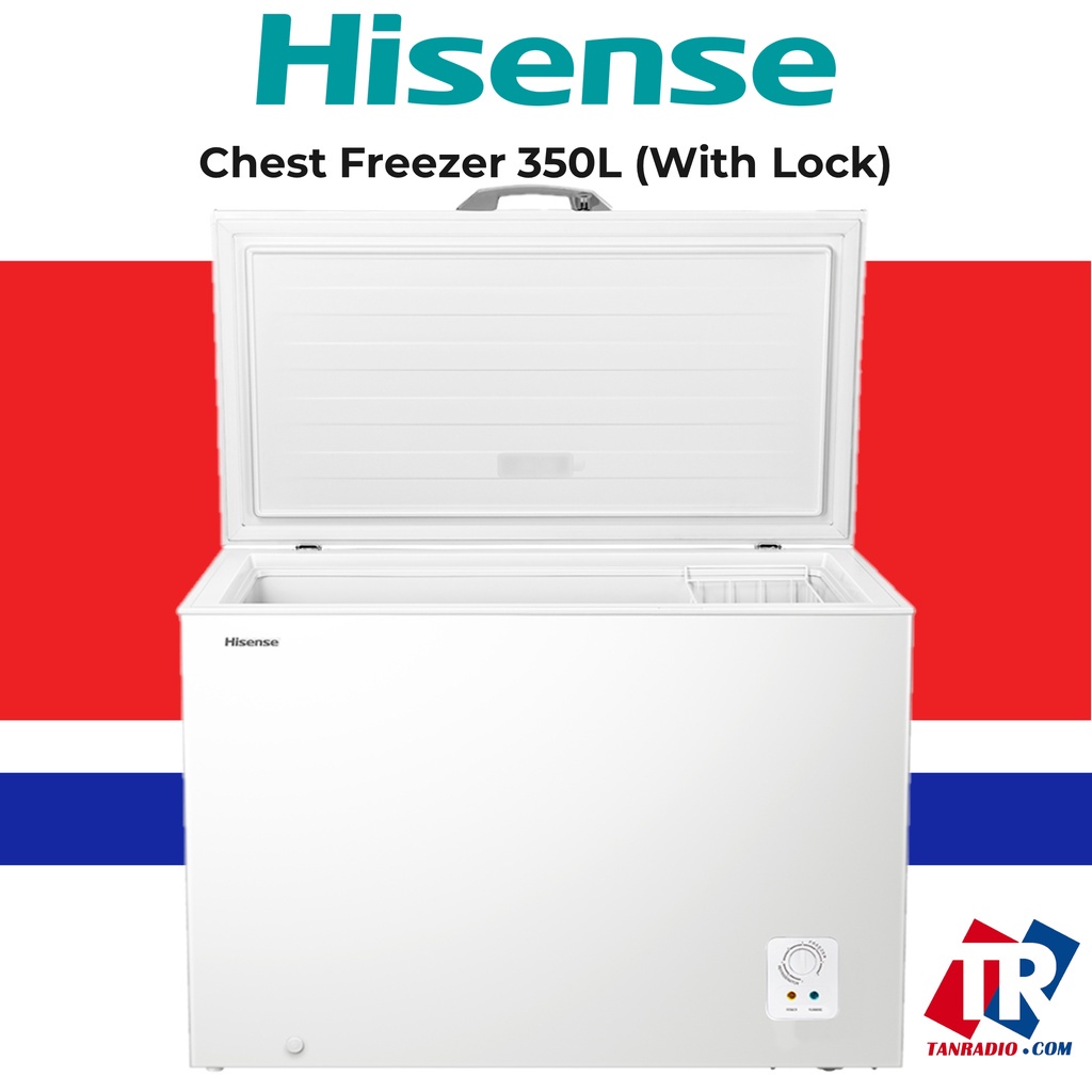 Hisense Chest Freezer Led Light 350L FC428D4BWYS Peti Sejuk Beku