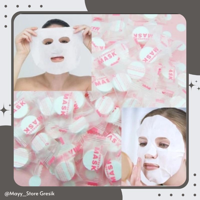 [Buy 3 Free 1] Compressed Paper Mask Sheet Candy Mask Tablet Mask