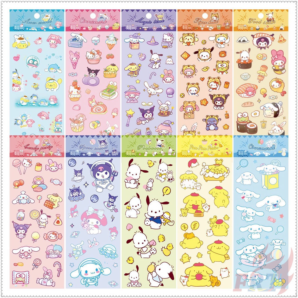 50pcs Cute Cartoon Cinnamoroll Sanrio Stickers For Laptop Water