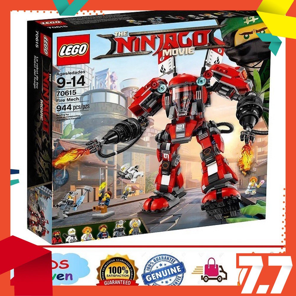 Lego ninjago movie 70615 fire store mech toy