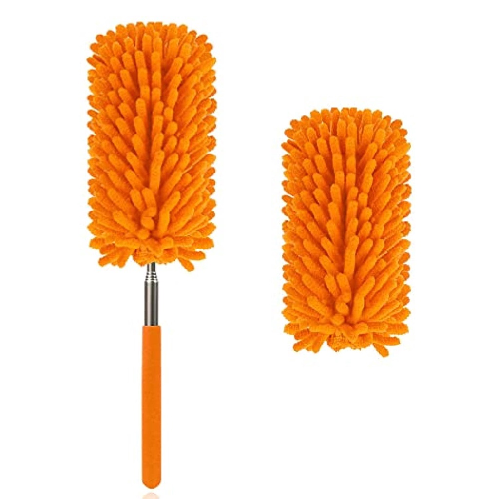 Microfiber Duster for Cleaning, DELUX Feather Duster Extendable Duster