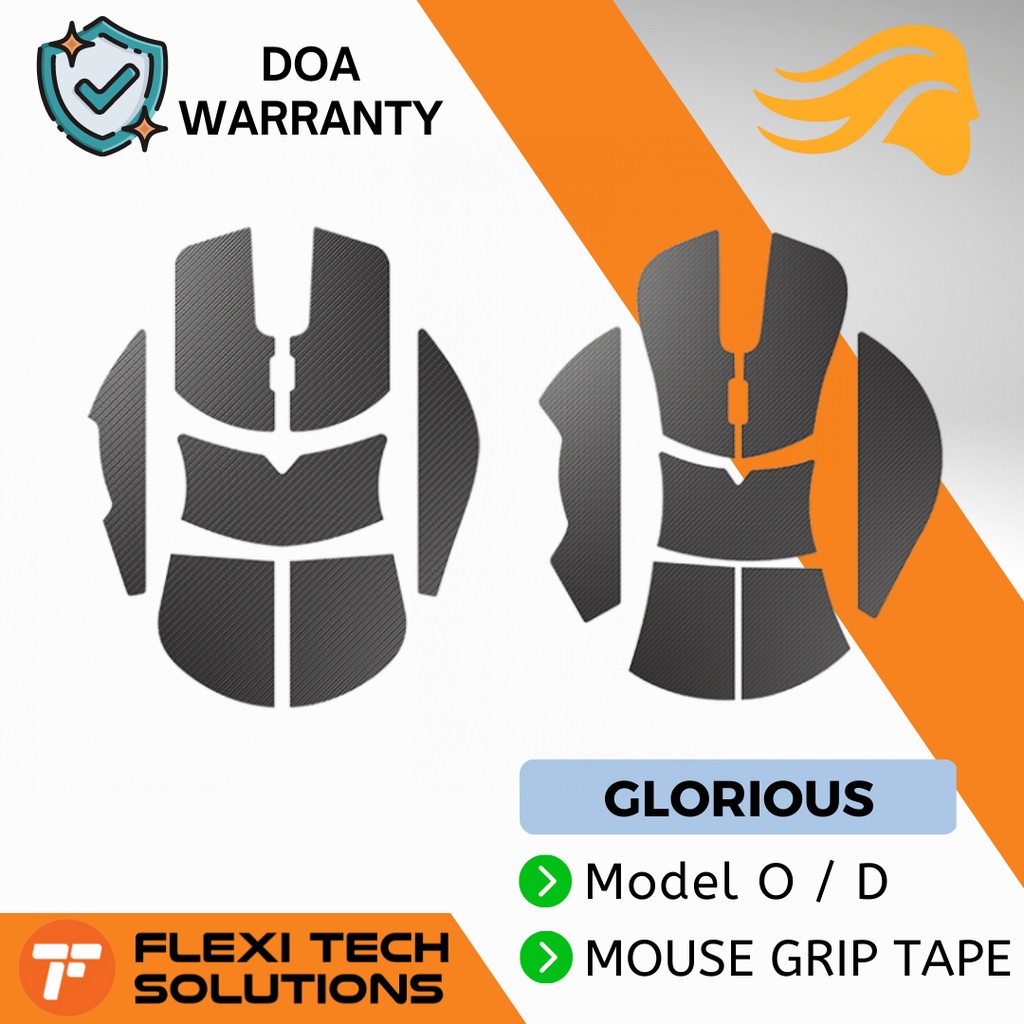 Flexi Tech GLORIOUS Full Body Mouse Grip Tape Model D Minus / Model O