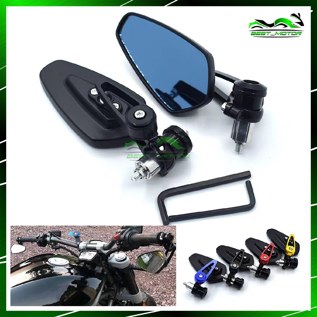 Side Mirror End Bar V2 universal (SEMUA MOTOR BOLEH PAKAI ) ( RS150, Y15, R25,NVX155, ) Shopee