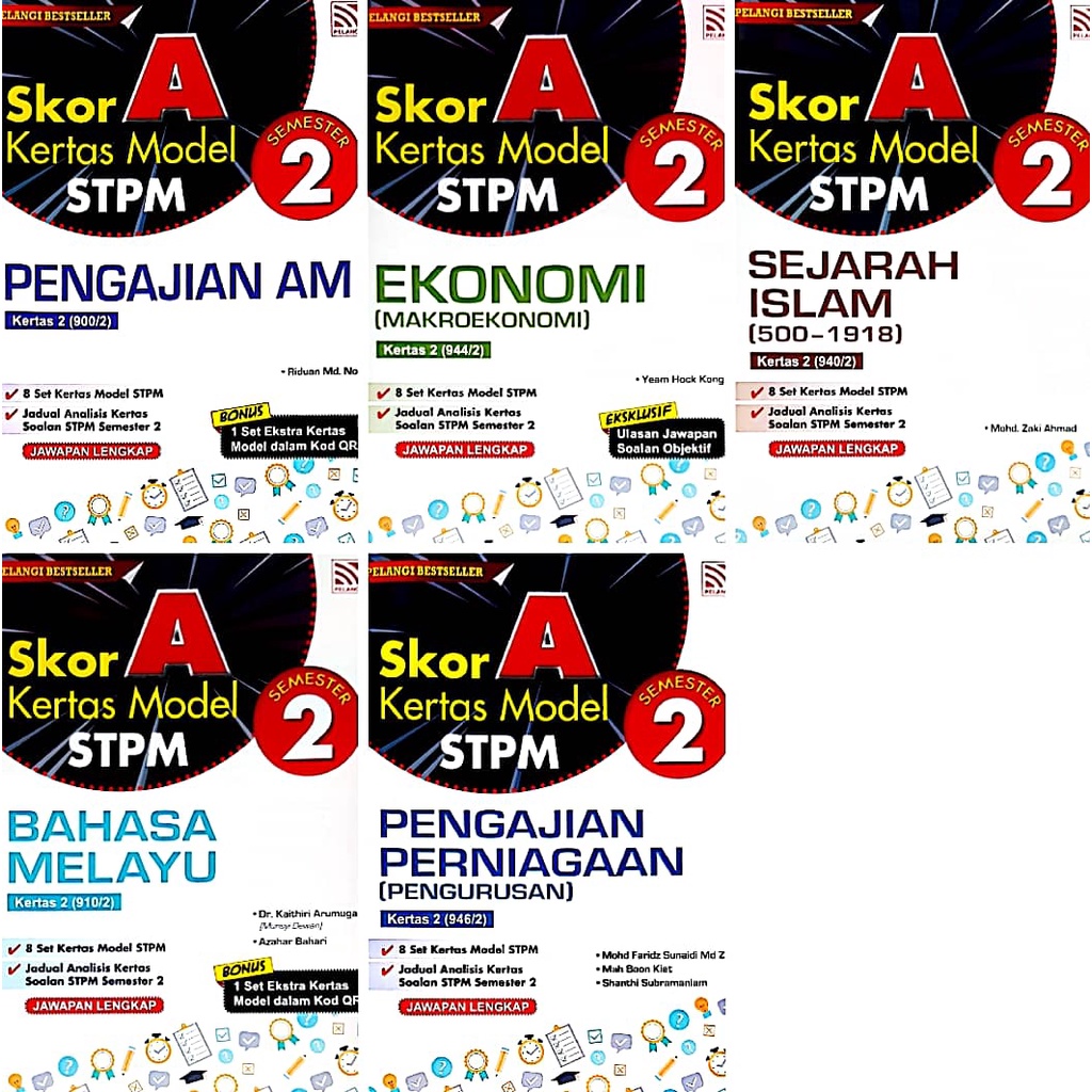 [ Pelangi ] Skor A Kertas Model Stpm Semester 2 2022 Buku Latihan