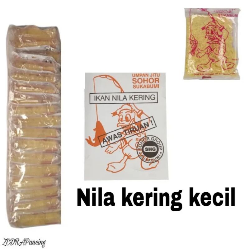 20 Packs Small Dried Tilapia BAIT/FISH BAIT Sohor group Shopee