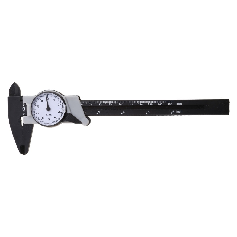 HL New 150mm 6inch Dial Caliper Plastic Vernier Caliper 4 Way Gauge ...