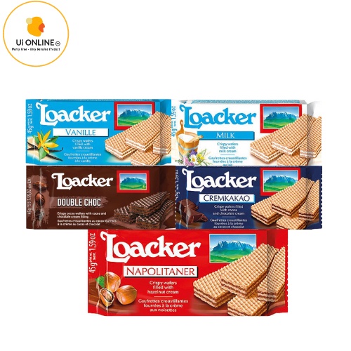 LOACKER WAFER 45g ( Assorted Flavours ) EXPIRY DATE: YEAR 2027 | Shopee ...
