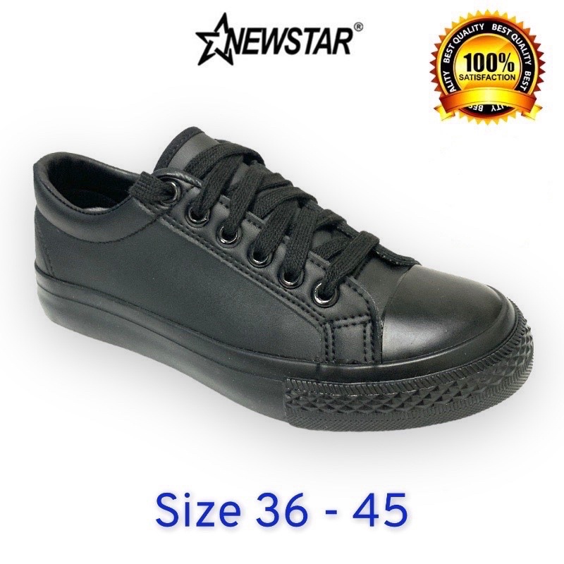 Newstar Black School Shoes Kasut Hitam Sekolah Menengah 5532 Shopee