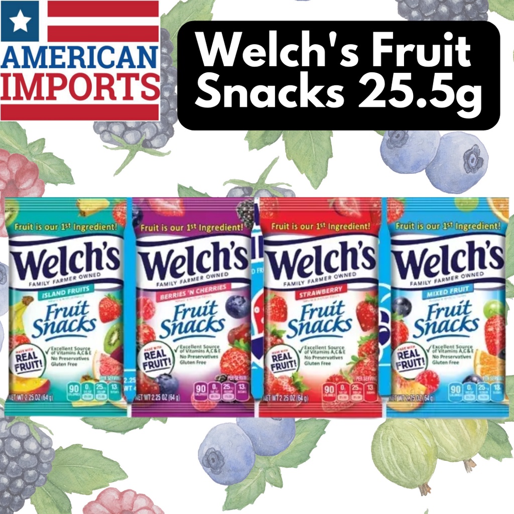 25.5g Welch's Fruit Snacks Original USA Shopee Malaysia