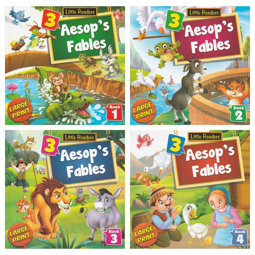 LITTLE READERS 3 AESOP'S FABLES (LARGE PRINT) | Shopee Malaysia