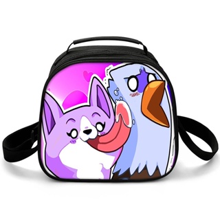 Aphmau Meow Plushies Anime Cats Lunch Tote Picnic Bag Insulation