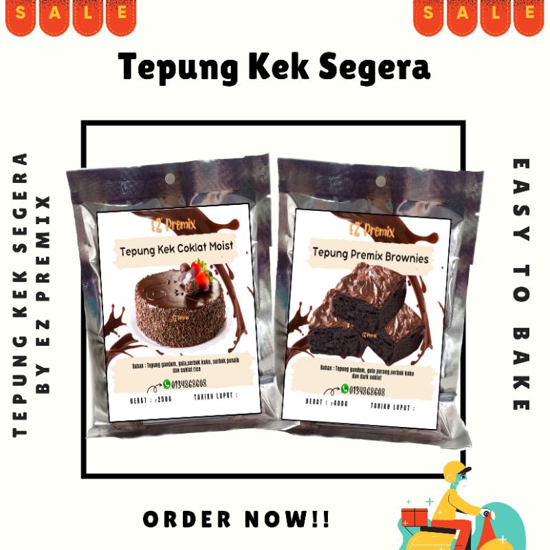 Tepung Kek Coklat Moist And Brownies Shopee Malaysia