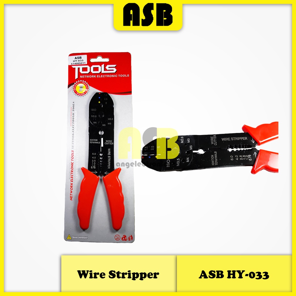 (1pc) ASB Crimping Tool / Wire Stripper (HY-033) (574005011) | Shopee ...
