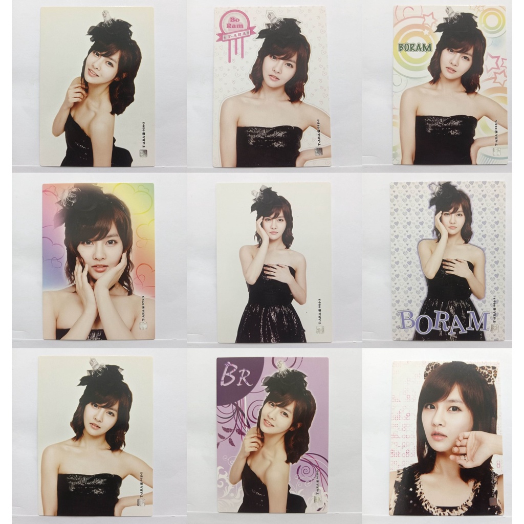 OFFICIAL STAR COLLECTION CARD T-ARA BORAM BLACK PHOTOCARD TARA | Shopee ...
