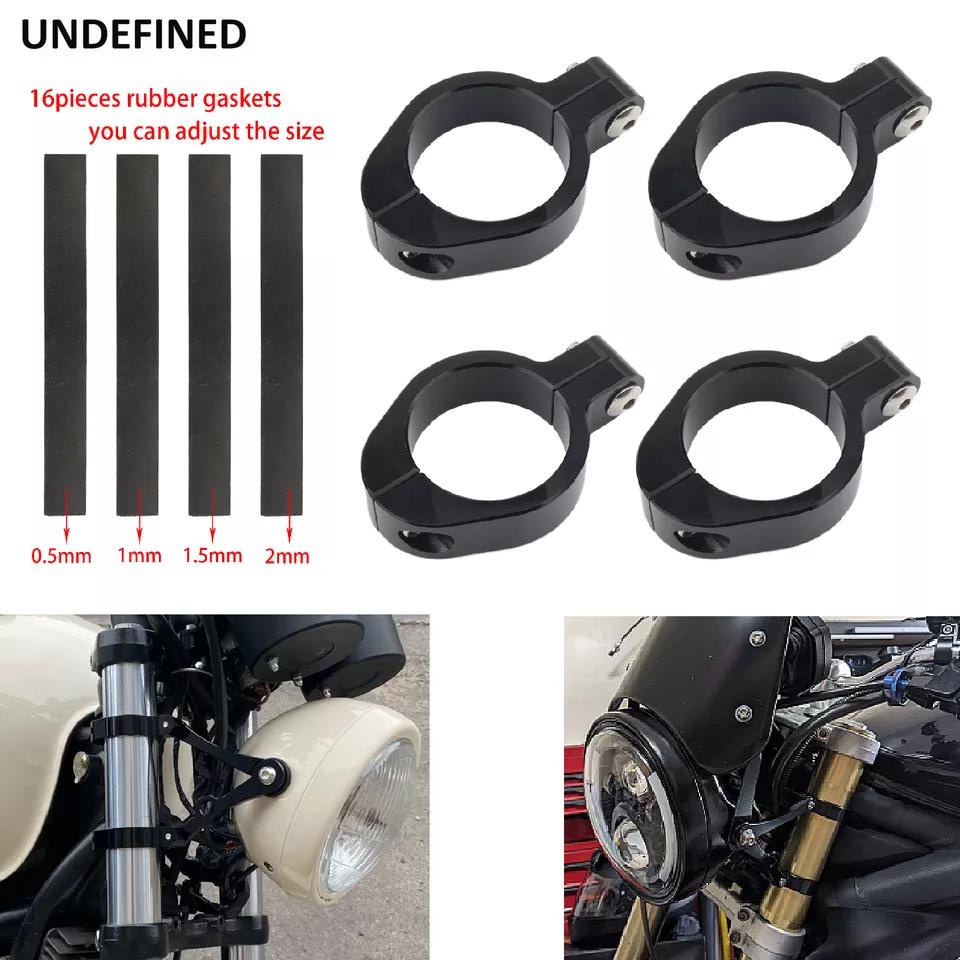 Motorcycle Headlight Bracket Mount Clamp 33mm-58mm Fork Tube Holder ...