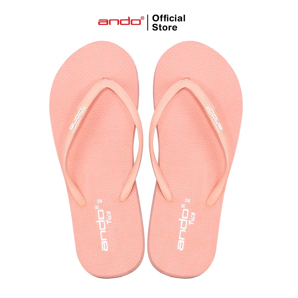 Ando Official Nice Flip Flops for Adult Women - Peach Flip Flop Sandal ...