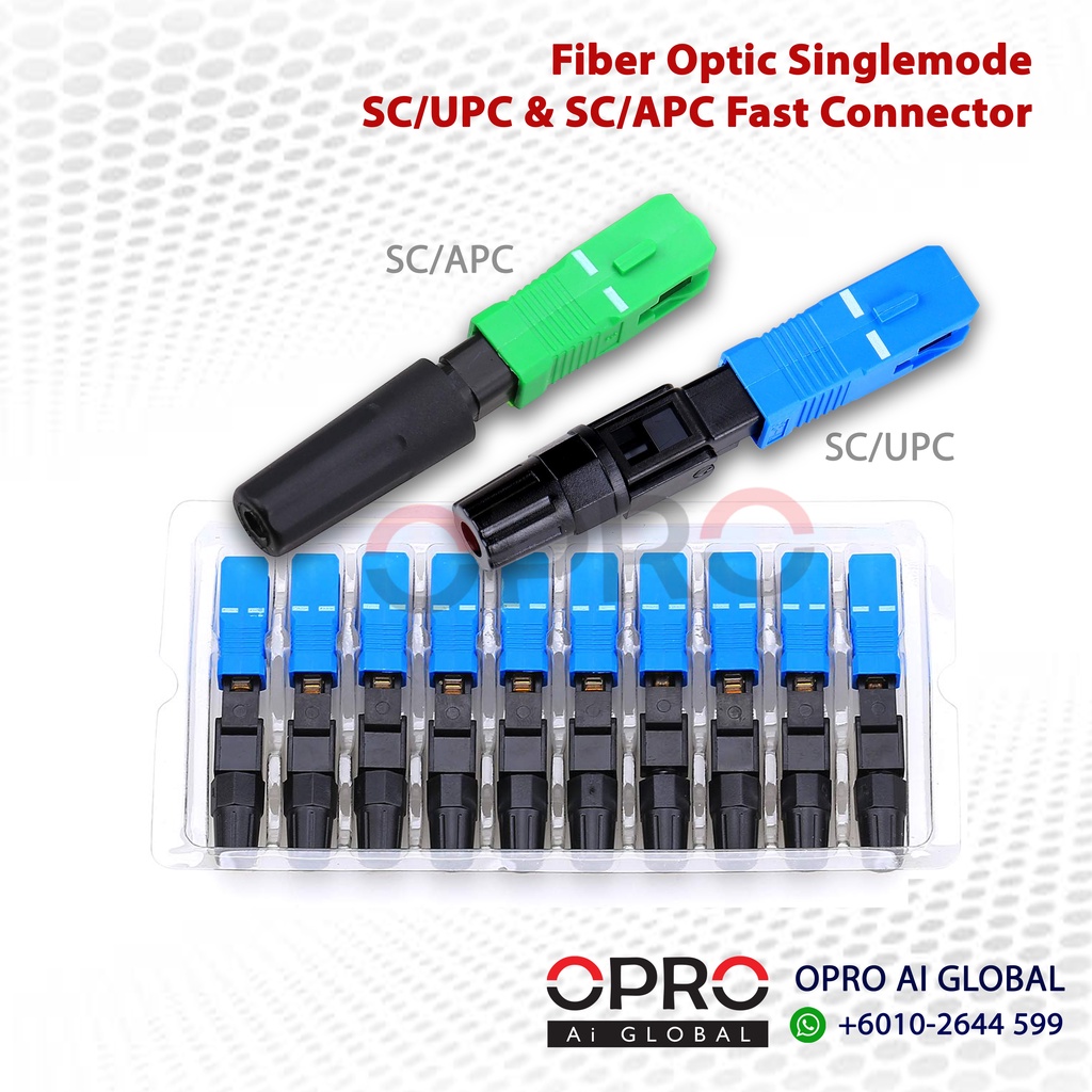 [Twist Type] Fiber Optic Singlemode SC/UPC & SC/APC Fast Connector (SC ...
