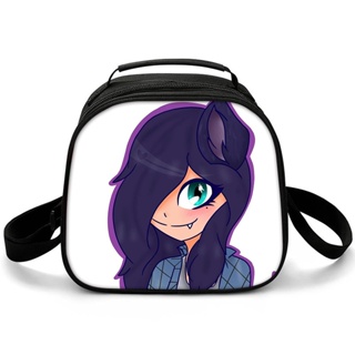 Aphmau Meow Plushies Anime Cats Lunch Tote Picnic Bag Insulation