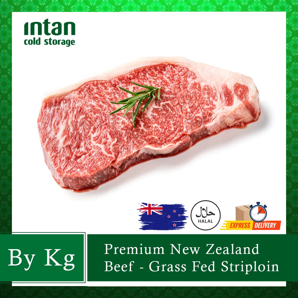 Premium New Zealand Grass Fed Beef Striploin/ Sirloin Steak (BY KG
