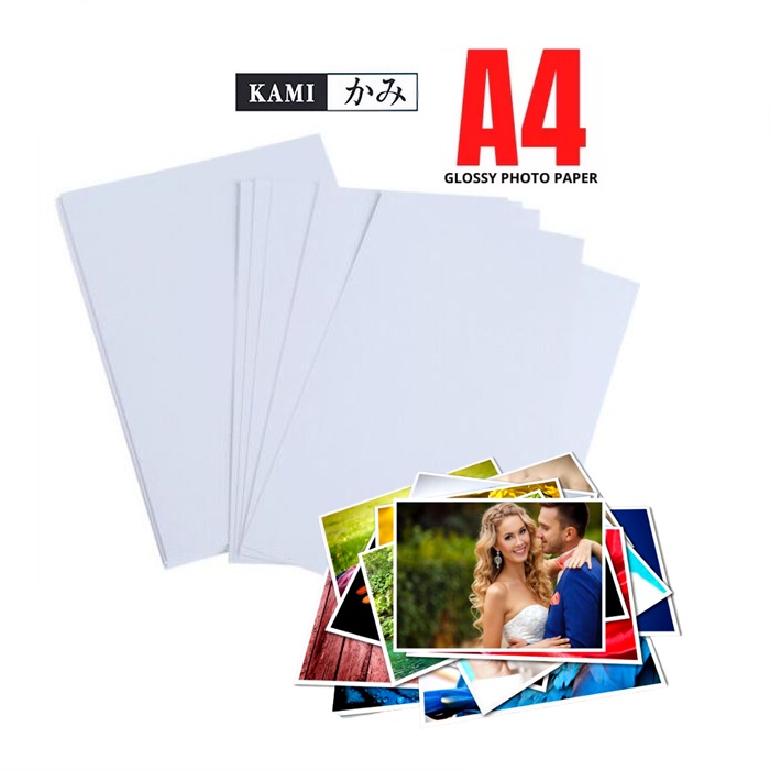 180gsm 20Pcs A4 Size Glossy Photo Paper/Kertas Foto Glossy Saiz A4