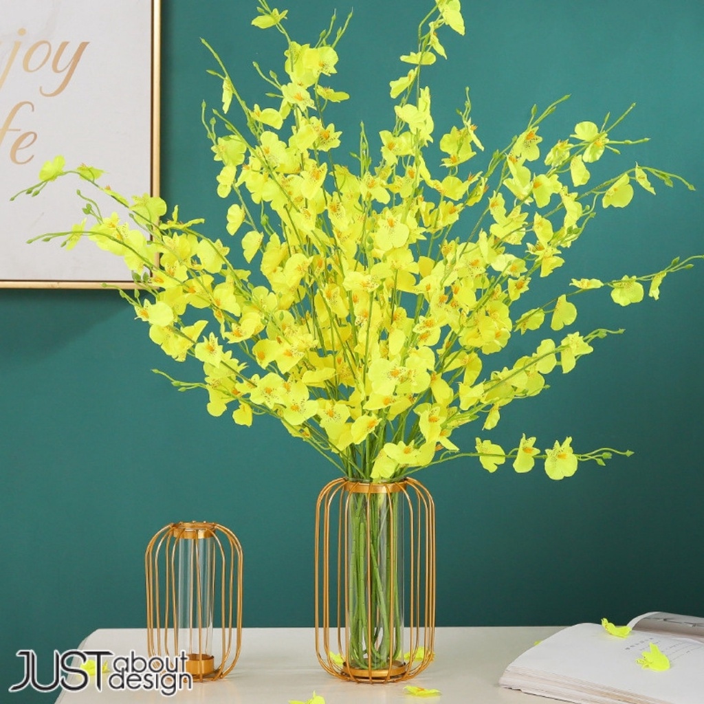 Nordic Pasu Bunga Hiasan Gold vase Pasu Bunga Plastik Nordic Decoration