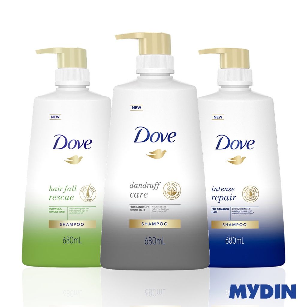 Dove Shampoo (680ml) 3 Variants Shopee Malaysia