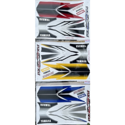 Sticker / stripe rxz model ekor grey moritaka/ rxz merah grey/ Rxz biru ...