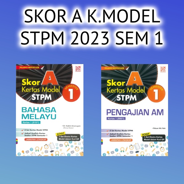 Buku Kerja Latihan Skor A Kertas Model Stpm 2023 Semester 1 Shopee