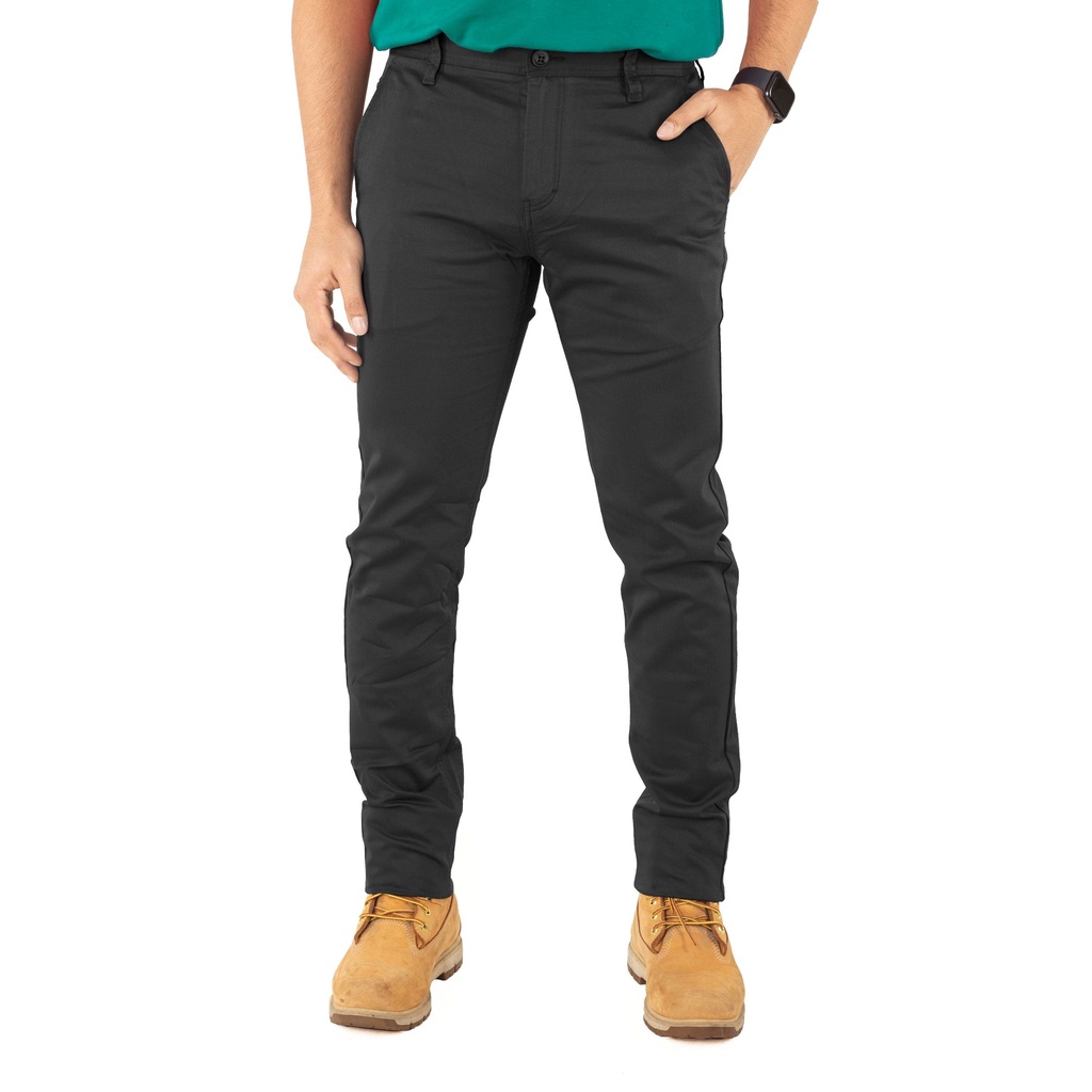 EXHAUST Cotton Long Pants [Straight Cut]Black/Olive/Dk. Grey/L. Brown