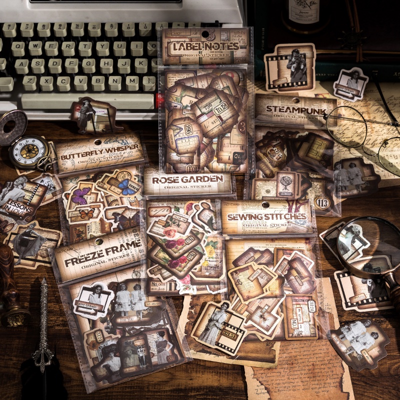 Journamm 30pcs/pack Retro Creative Stickers Collage Junk Journal DIY ...