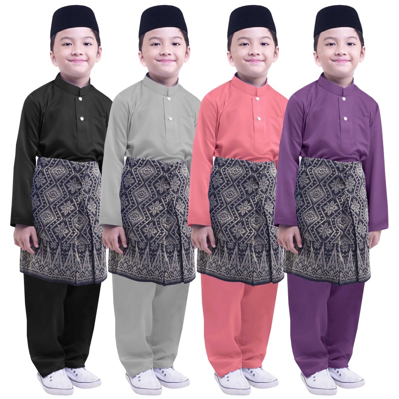AULAD Exclusive Kids Baju Melayu Part 1 (1Y-12Y) (4 Colors) | Shopee ...