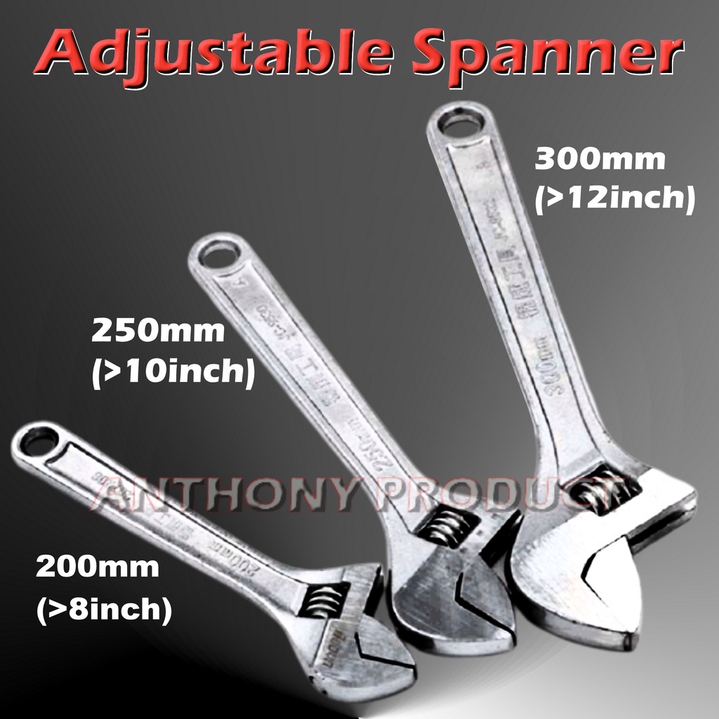 Adjustable deals spanner size