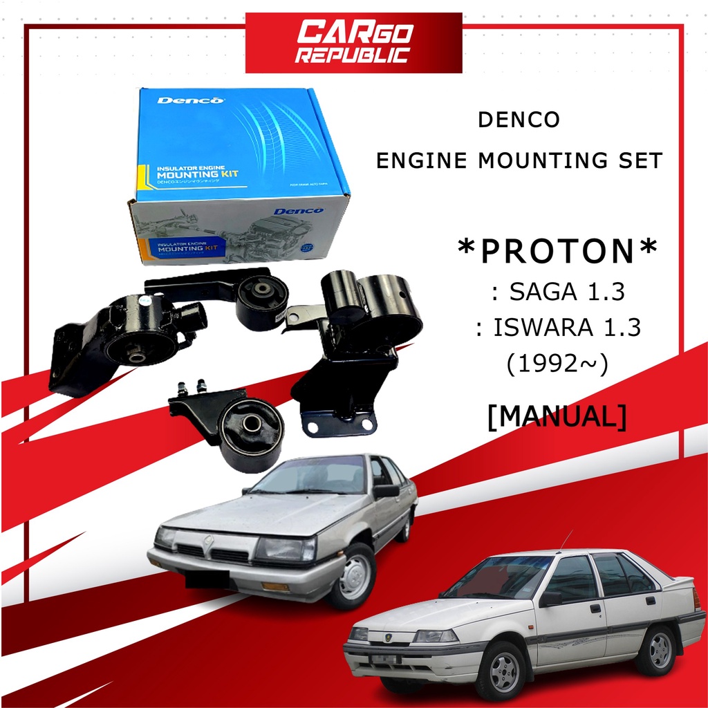 Denco Proton Saga Iswara 1.3 (1992) [Manual] Engine Mounting Kit Set