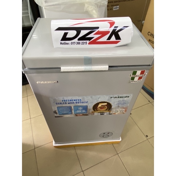 2024(NEW)Faber 2024 Freddo 95 GREY Chest Freezer R600a (80L) | Shopee ...